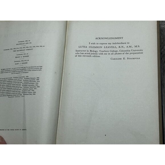 Textbook of Anatomy and Physiology By Diana Clifford Kimber Hardcover 1939 - Picture 5 of 8